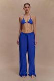 Tonya Sheer Straight Leg Pant Cobalt Blue