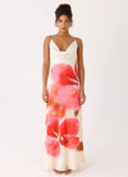 Samya Cowl Maxi Dress Porcelain Rose