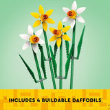 LEGO Daffodils Building Toy for Kids Girls and Boys Ages 8 Birthday Gift for Kids Artificial Daffodil for Bedroom Decor and Display 40747