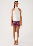 Keena Scarf Top Ivory