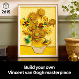 LEGO Art Vincent Van Gogh Sunflowers Building Set for Adults Home Decor Idea Brick Built Painting Gift for Birthdays 31215