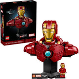 LEGO Marvel Iron Man MK4 Bust Building Kit for Adults Ages 18 Includes Iron Man Minifigure Collectible Model for Super Hero Fans Gift for Men and Women 76327