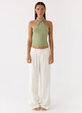 Amber Light Top Sage
