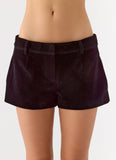 Jeremy Faux Suede Shorts Black