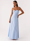 Clear As Day Maxi Dress Blue