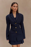Bellamy Cinched Blazer Dark Navy
