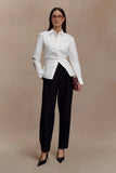 Olie Barrel Leg Suiting Pants Black