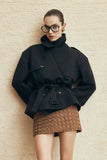 Cordia Satin Mini Skirt Chocolate