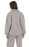 Quarter Zip Up Jumper in Grey