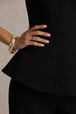 Gifted Black Bandeau Corset Top