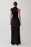Trinh One Shoulder Maxi Dress Black