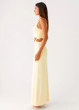 Dreamboat Beaded Maxi Dress Yellow