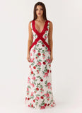 Aoifie Maxi Dress Ivory Bloom