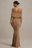 Bowden Mocha Bardot Maxi Dress