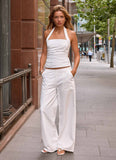 Seethal Low Rise Pants White