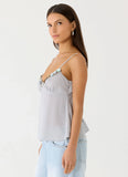 Selina Cami Top Misty Blue