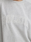 Grey Soleil Embroidered T Shirt