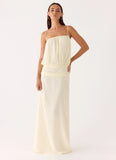 Citrus Kiss Maxi Dress Baby Yellow