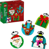 LEGO Christmas Ornament Selection Building Toys Holiday Crafts for Family Kids Boys Girls Ages 6 Hanging Christmas Decorations for Tree 40744