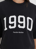 Black Oversized 1990 Graphic Boxy Sweat Top