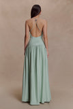 Darling Linen Maxi Dress Sage