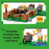 LEGO Minecraft Chicken Farm Building Toy for Kids Video Game Playset Figures for Boys Girls Ages 7 Gift for Birthdays 21585