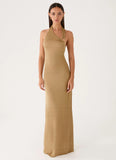 Cassira Shimmer Maxi Dress Shimmer Gold