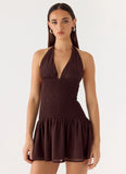 Holden Mini Dress Chocolate