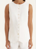 White Tailored Waistcoat