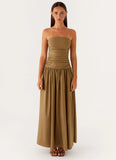 Carmel Maxi Dress Khaki