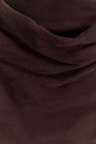Bexley Draped Mini Dress Dark Chocolate