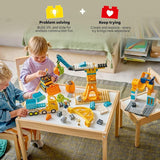 LEGO DUPLO Town 3 in 1 Construction Site and Vehicles Toys for Toddlers Pretend Play Set for Boys Girls Ages 3 Building Blocks for Fine Motor Skills Practice Gift for Birthdays 10476