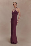 Ramona Modal Maxi Dress With Hardware Mahogany