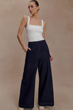 Maral High Waisted Dart Jeans Washed Indigo Blue
