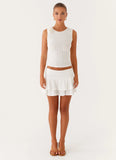 Lisbon Mini Skirt White