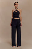 Ramona Modal Straight Leg Pant Black