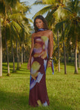 Under The Pagoda Maxi Dress Dark Floral