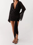 Sorrel Long Sleeve Mini Dress Black