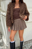 Margot Brown Shaggy Fur Jacket