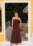 Carmel Maxi Dress Brown