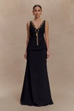Axton Low Neck Maxi Dress Black