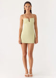 Leah Halter Mini Dress Sage