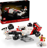 LEGO Icons McLaren MP4 4 Ayrton Senna Minifigure Model Car Kit Buildable F1 McLaren Set for Adults Ages 18 Gift for Birthdays 10330