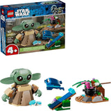LEGO Star Wars Grogus Homestead Building Toy for Boys Girls The Mandalorian Pretend Play Set W Sorgan Frog Poseable Grogu Figures for Preschool Kids Ages 4 Gift Idea for Birthdays 75443