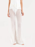 Off White Crochet Trousers