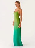 Opposites Attract Maxi Dress Green Ombre