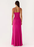 Viene Corset Maxi Dress Fuchsia