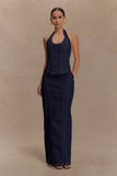 Alma Denim Maxi Skirt Indigo Blue