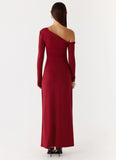 Jordana Twist Maxi Dress Merlot