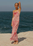 Tara Maxi Dress Pink Print